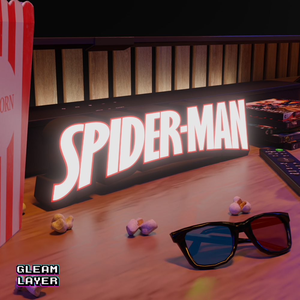 Spider Man Led Light Sign