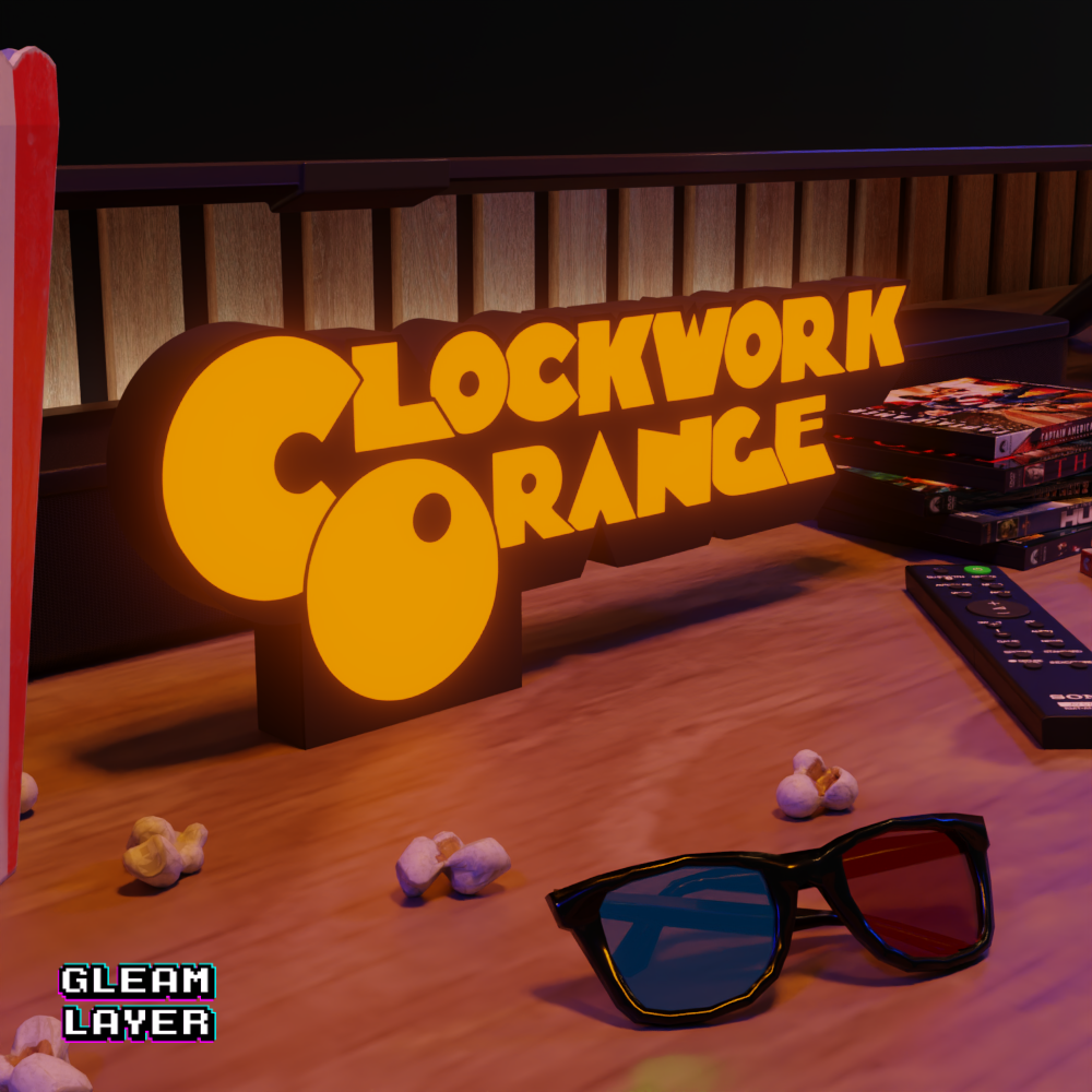 Clockwork Orange Movie Led Lightbox RGB Light Sign