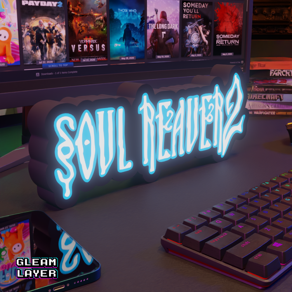 Soul Reaver 2 Led Gaming Light Sign