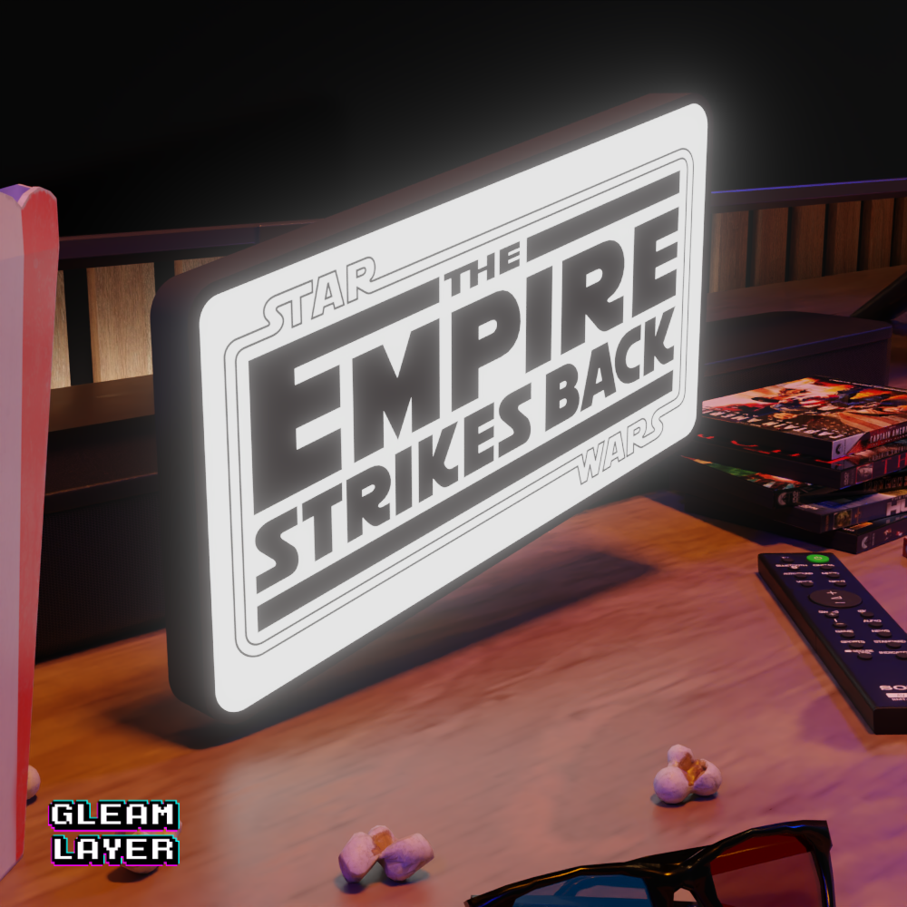 Star Wars The Empire Strikes Back Movie Led Light Sign