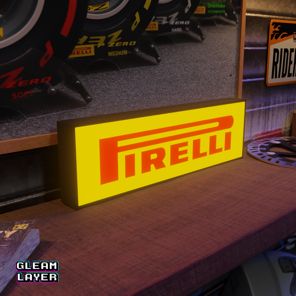 Pirelli Led Lightbox Rgb Light Sign