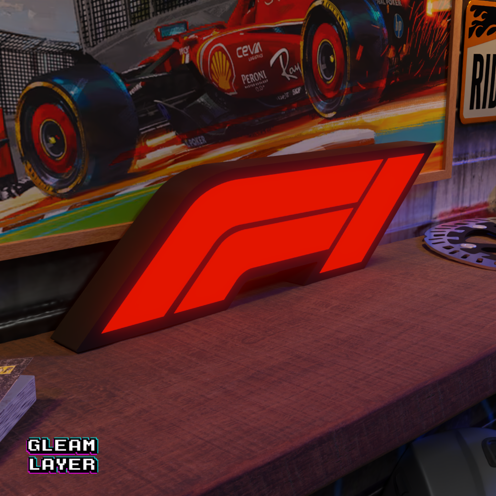 F1 Formula One Led Lightbox Rgb Light Sign