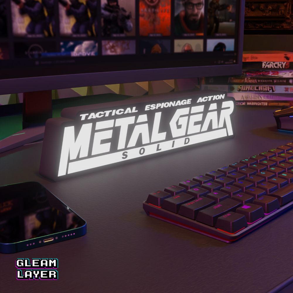 Metal Gear Solid Led Gaming RGB Light Sign