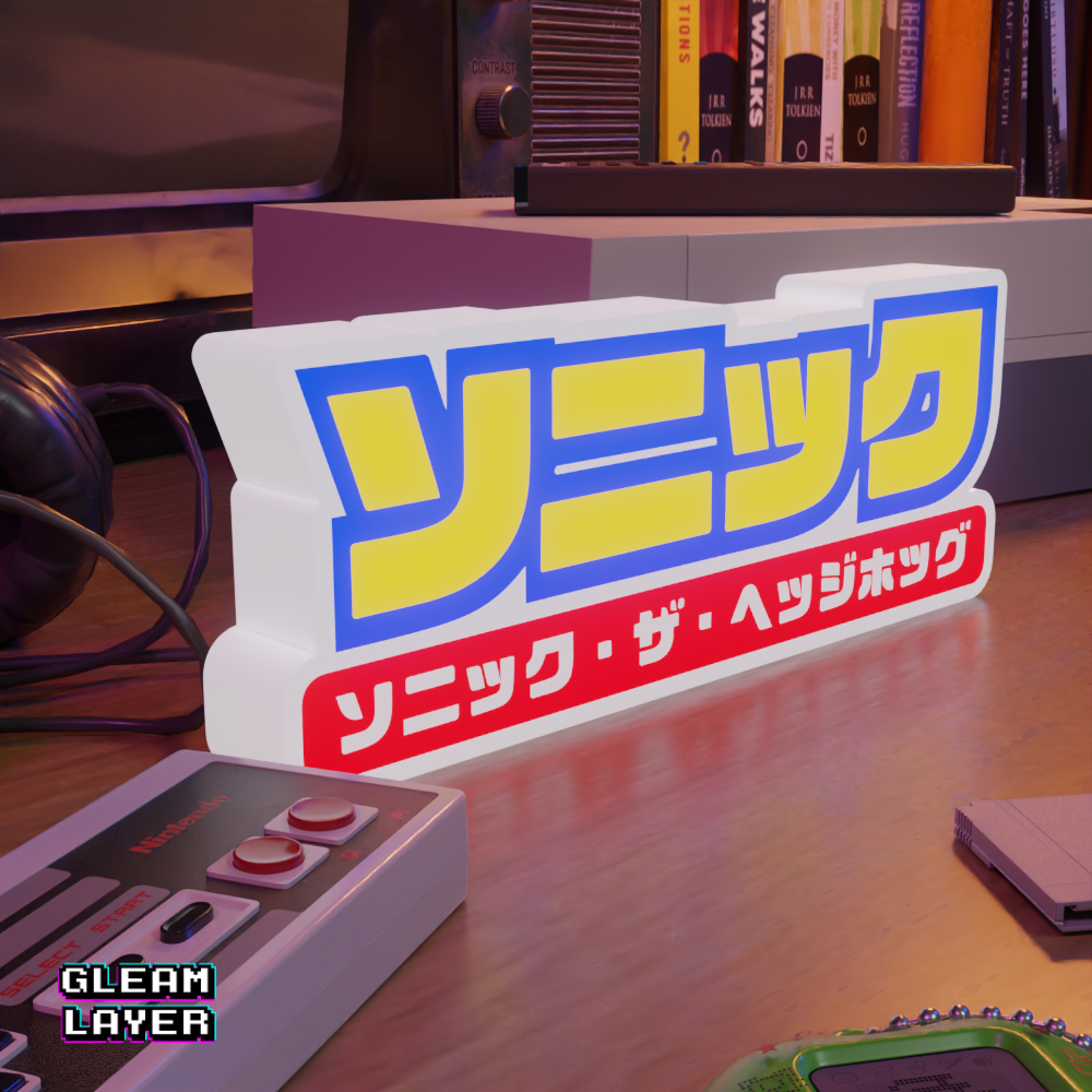 ソニック・ザ・ヘッジホッグ Sonic The hedgehog Led Gaming Light Sign