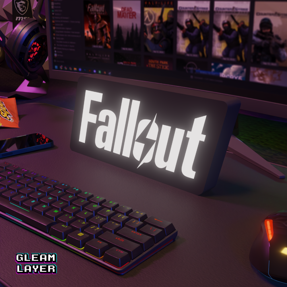Fallout Led Gaming RGB Light Sign