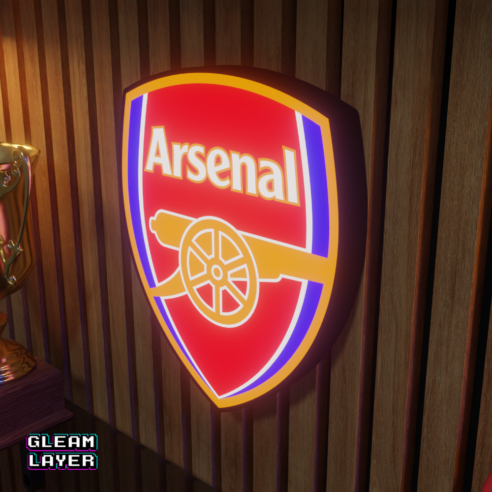 Arsenal FC Logo Led RGB Wall Display Light Sign