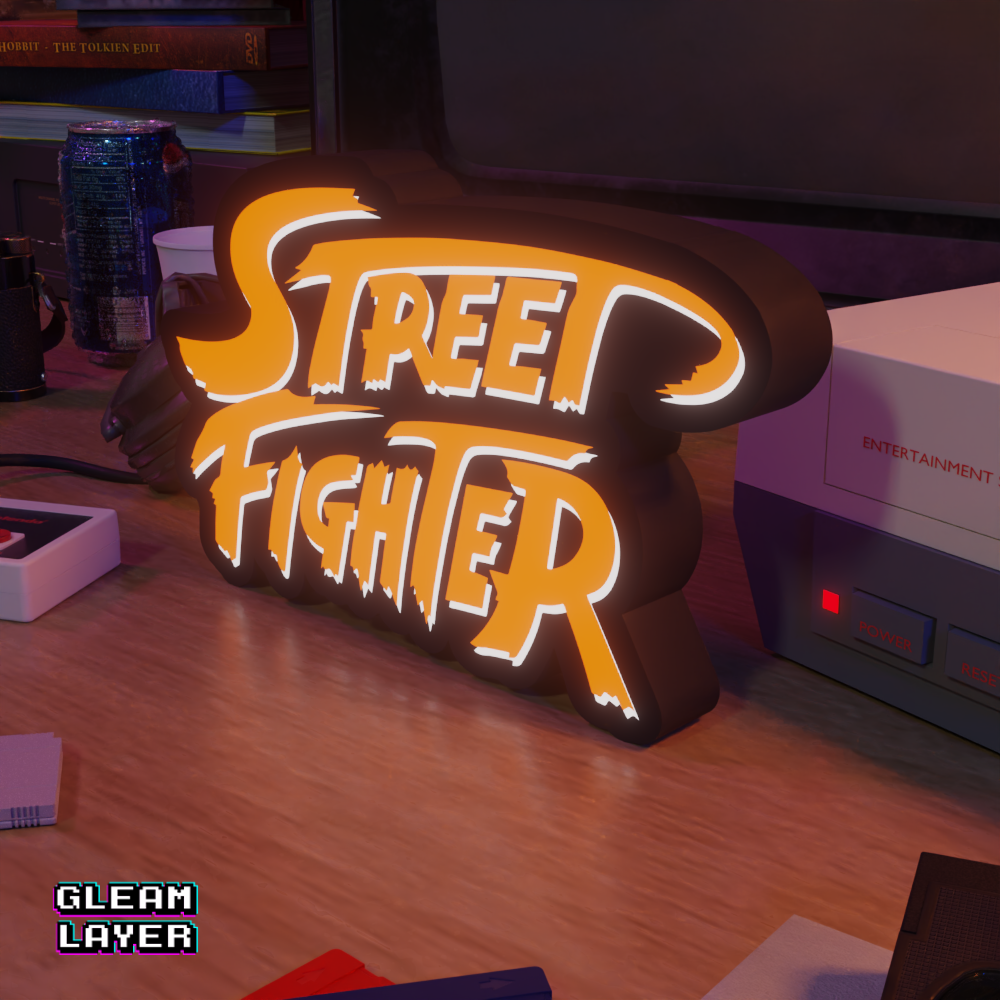 Street Fighter Led Gaming Light Sign
