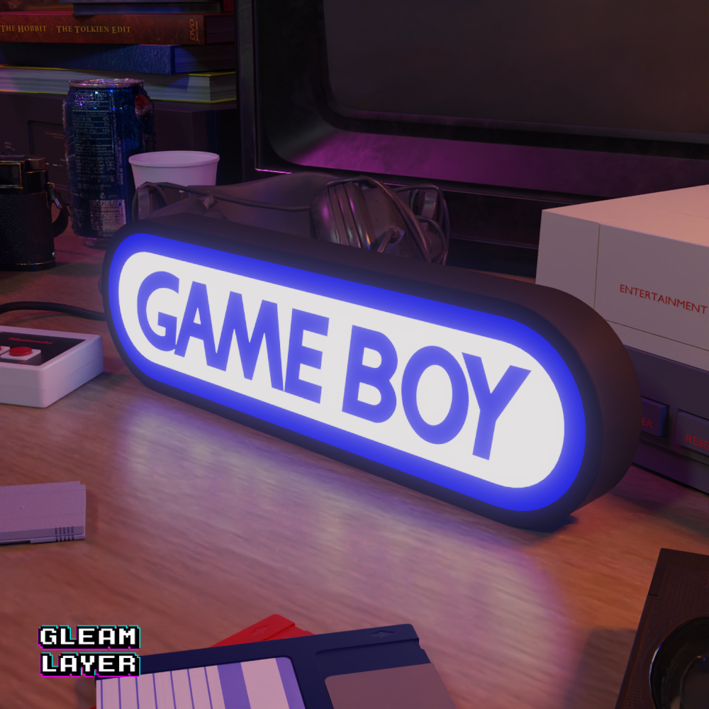 Gameboy Led Retro Gaming RGB Light Sign