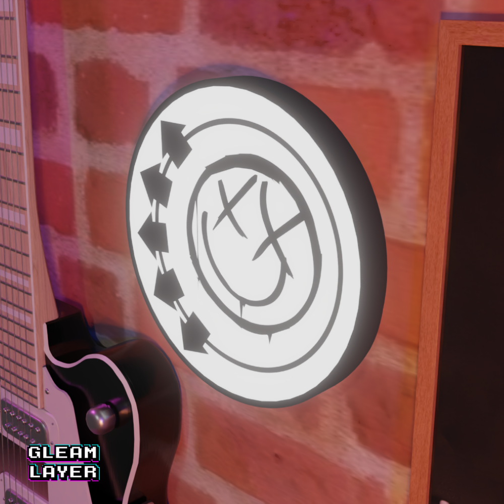 Blink 182 Smiley Led RGB Light Sign