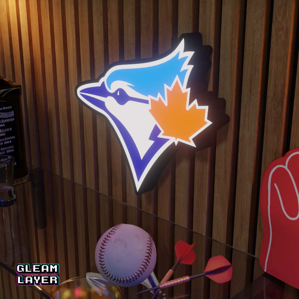 Toronto Blue Jays Led Light Box MLB Sports Bar Major League Baseball Wall Sign