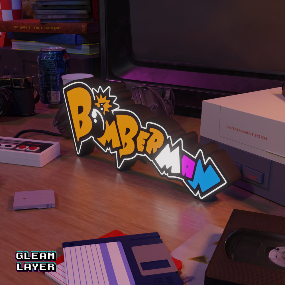 Bomberman Led Retro Gaming RGB Light Sign