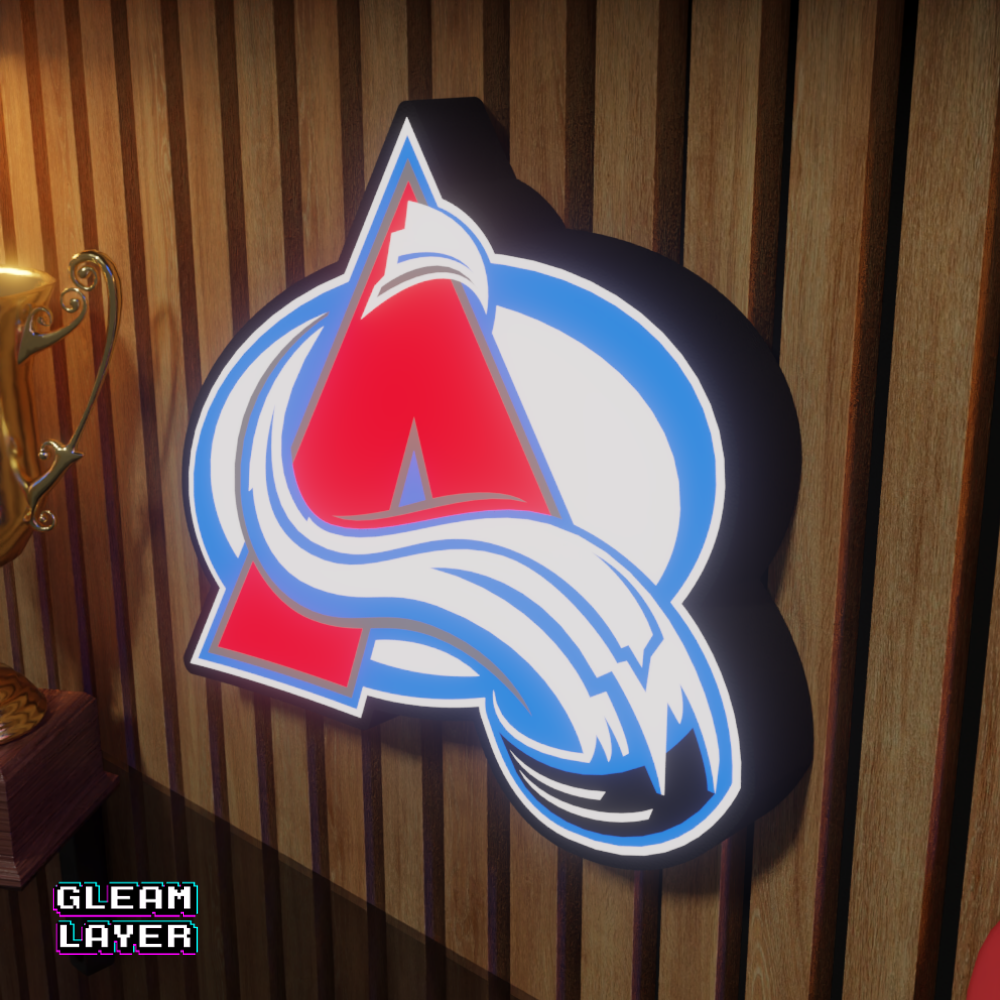 Colorado Avalanche Led Light Box NHL Sports Bar Light Display Wall Sign