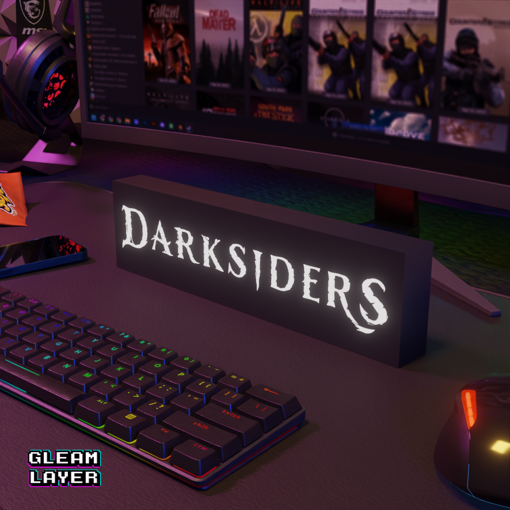 Darksiders Led Gaming RGB Light Sign