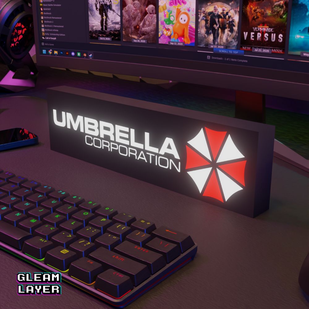 UMBRELLA CORP Led Gaming Light Sign