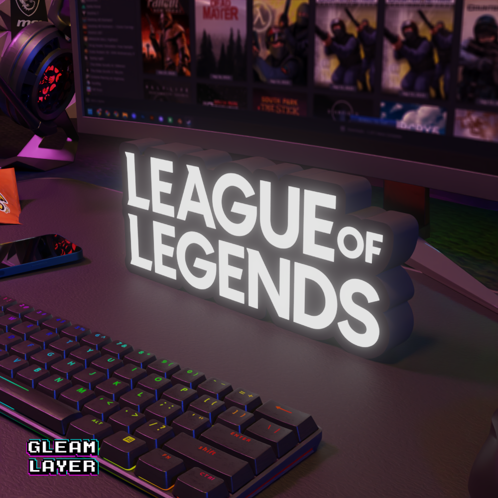 League of Legends Led Gaming Light RGB Sign