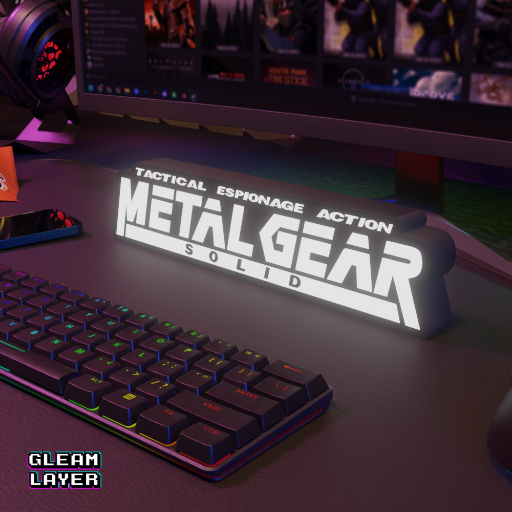 Metal Gear Solid Led Gaming RGB Light Sign