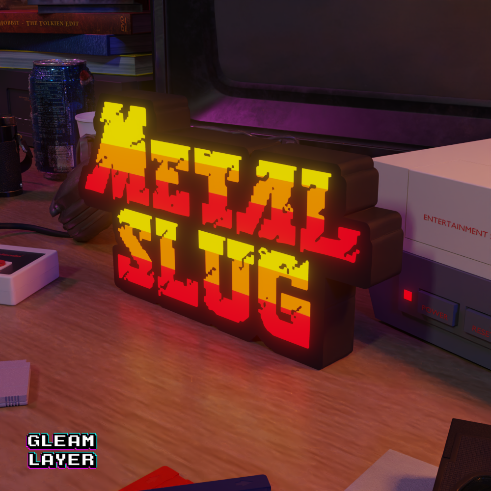 Metal Slug Led Retro Gaming Light Sign
