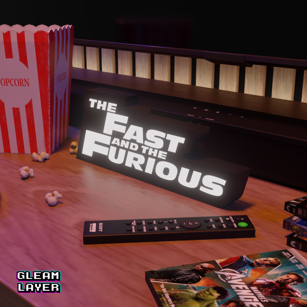 The Fast And The Furious Movie Led Light Sign