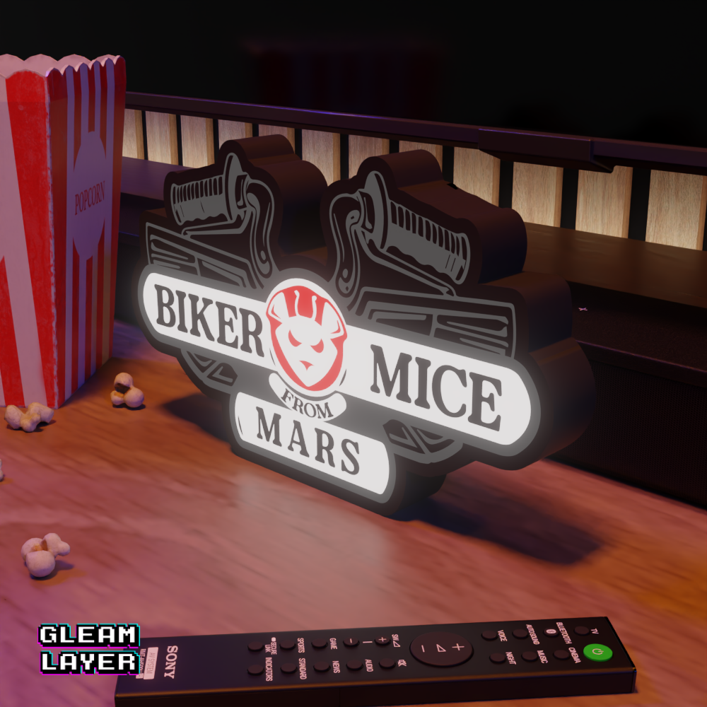 Biker Mice from Mars Led Light Sign