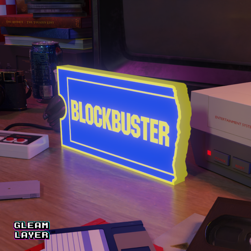 Blockbuster Video Store Logo Led RGB Light Sign