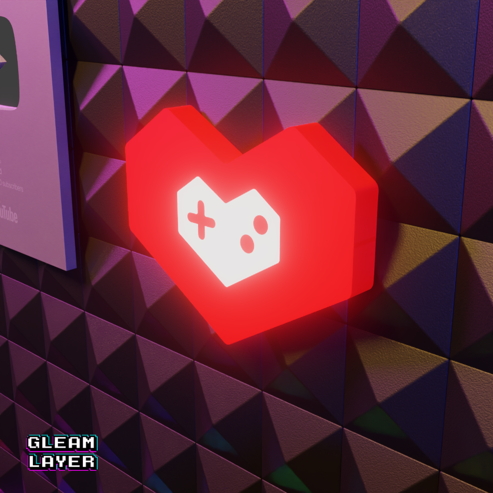 YouTube Gaming Led Light Sign