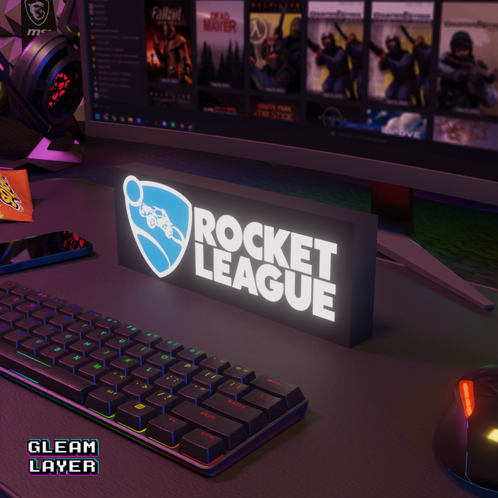 Rocket League Led Gaming Light Sign