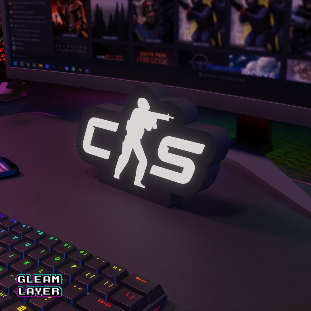CS 2 Counter Strike Led Gaming Light Sign