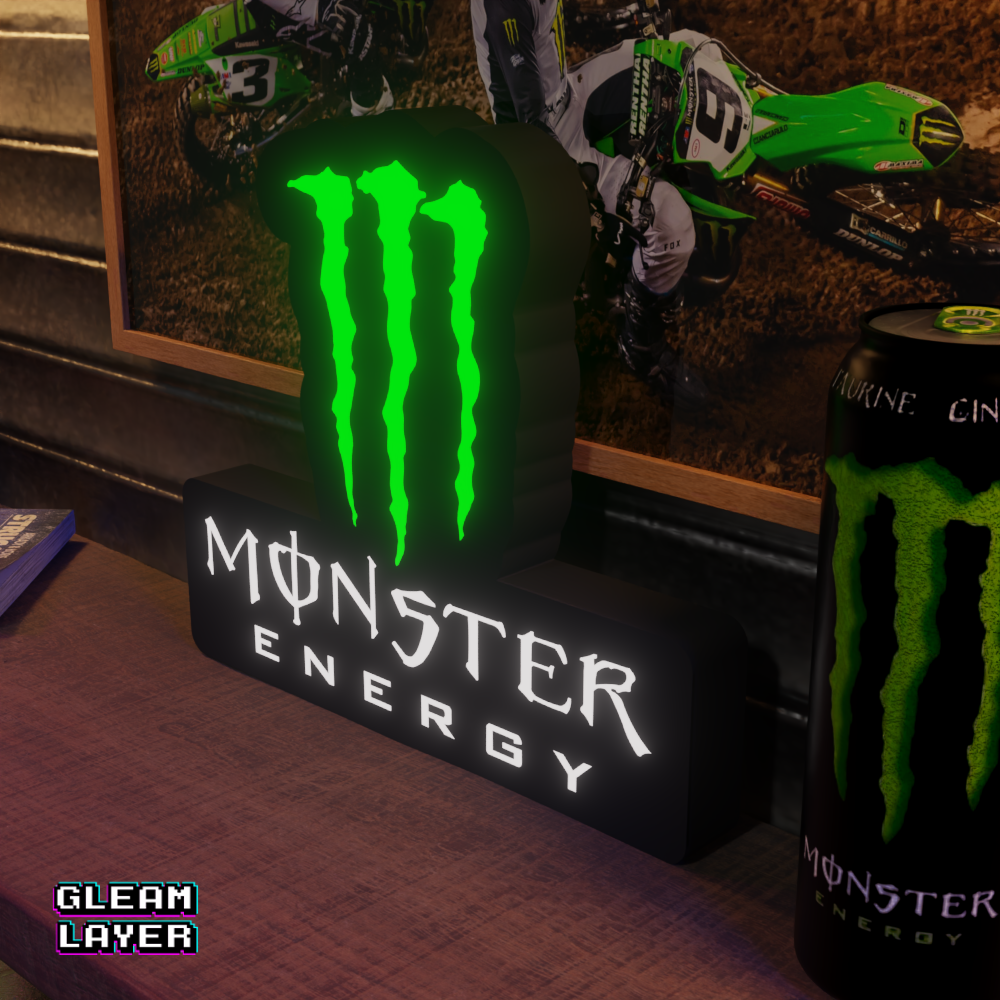 Monster Energy Drink Led Lightbox Rgb Light Sign