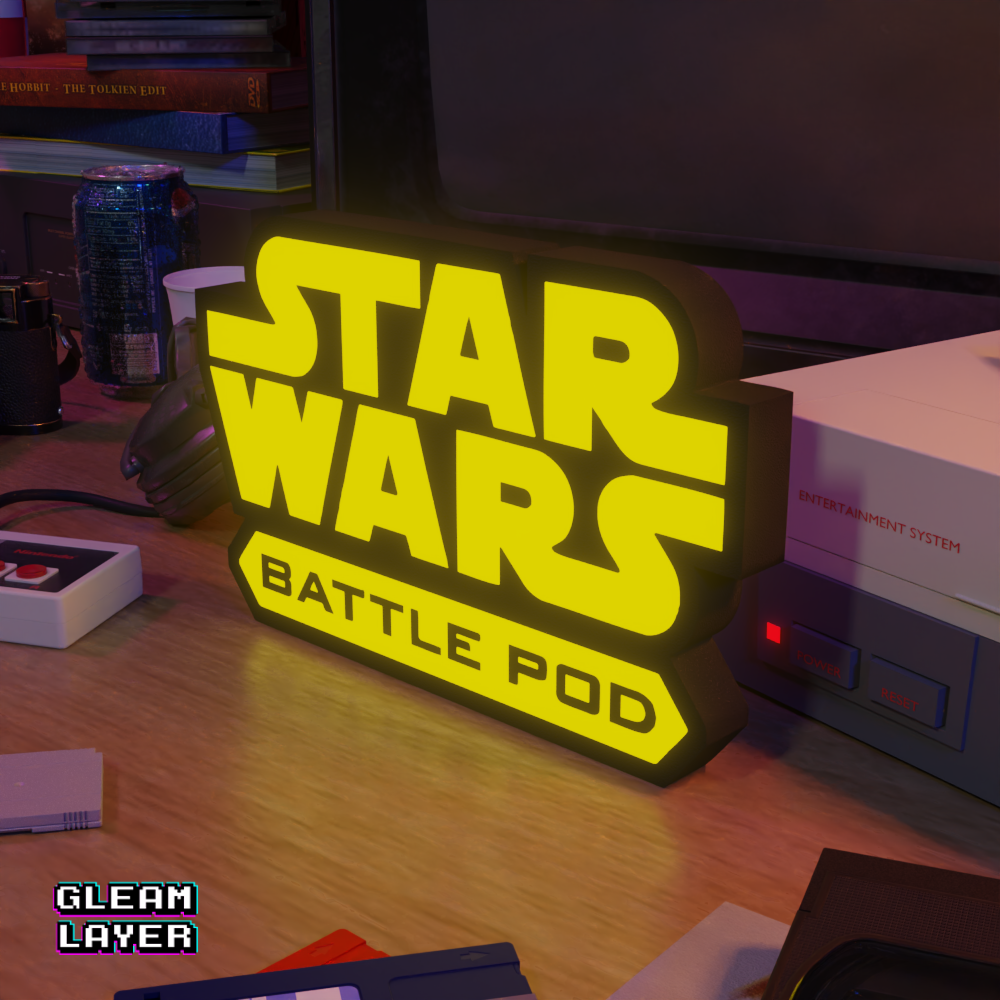 Star Wars Battle Pod Retro Arcade Led Light Sign