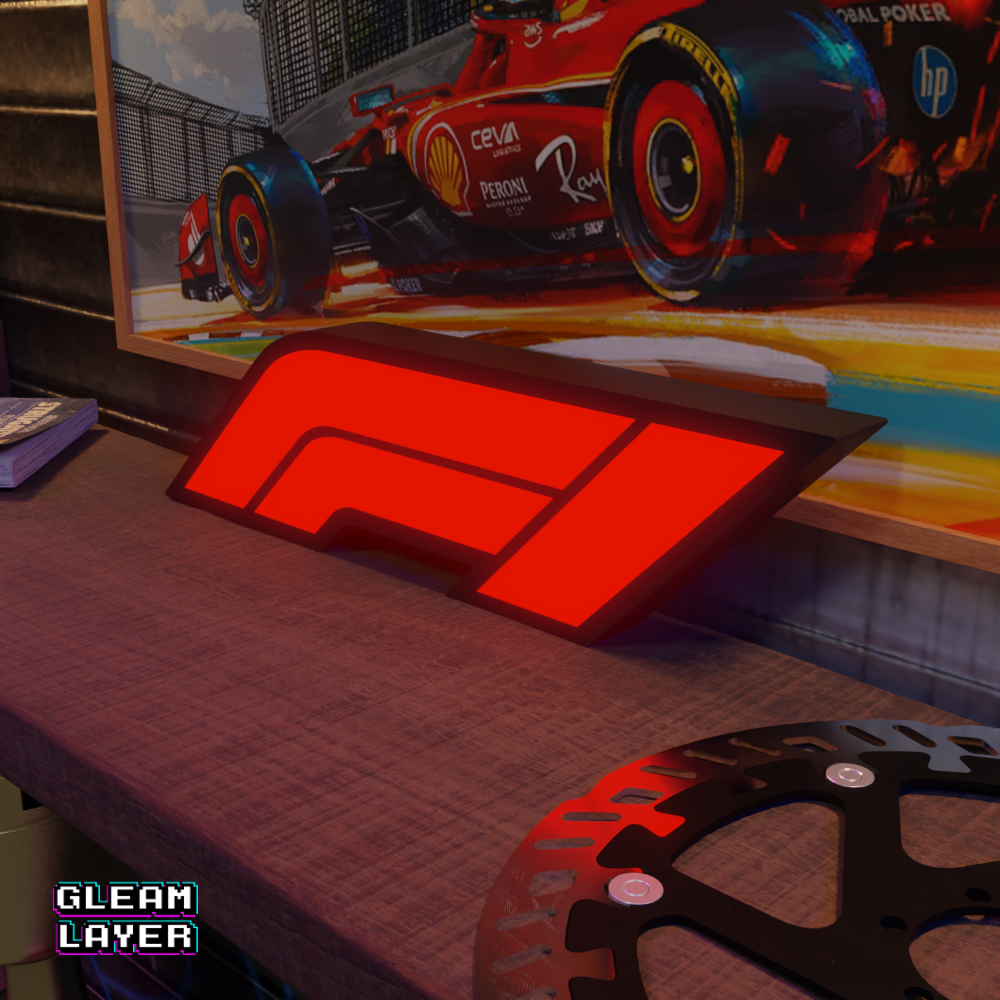 F1 Formula One Led Lightbox Rgb Light Sign