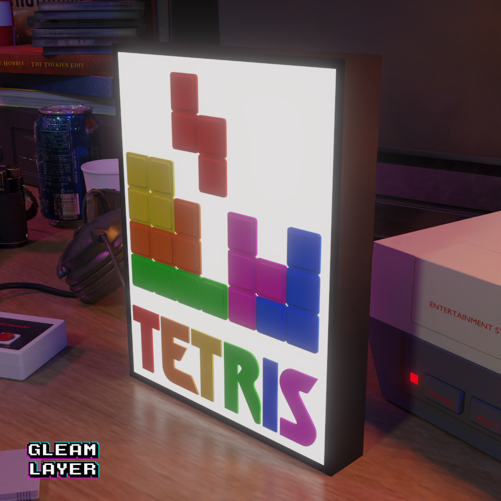 Tetris Arcade Game Led Light Sign