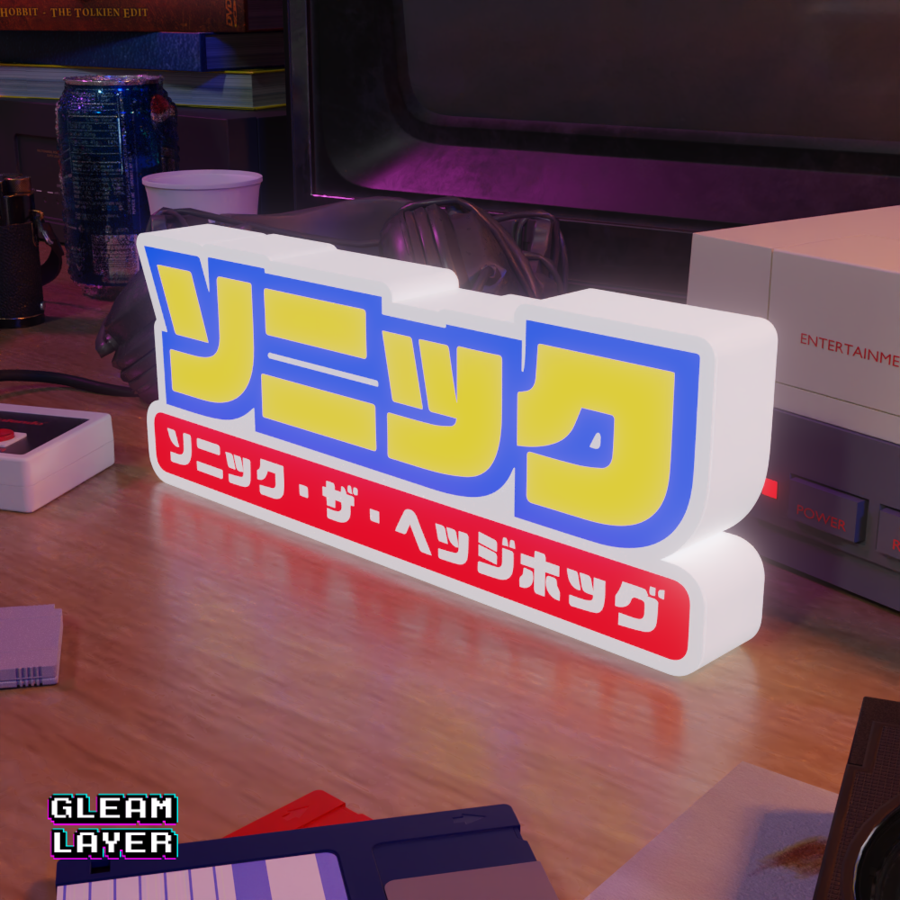 ソニック・ザ・ヘッジホッグ Sonic The hedgehog Led Gaming Light Sign