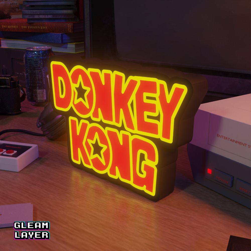Donkey Kong Led Retro Gaming Light Sign