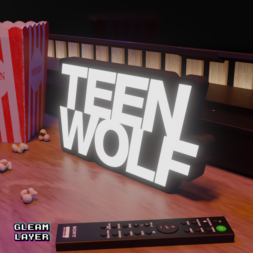 Teen Wolf Led Lightbox RGB Light Sign
