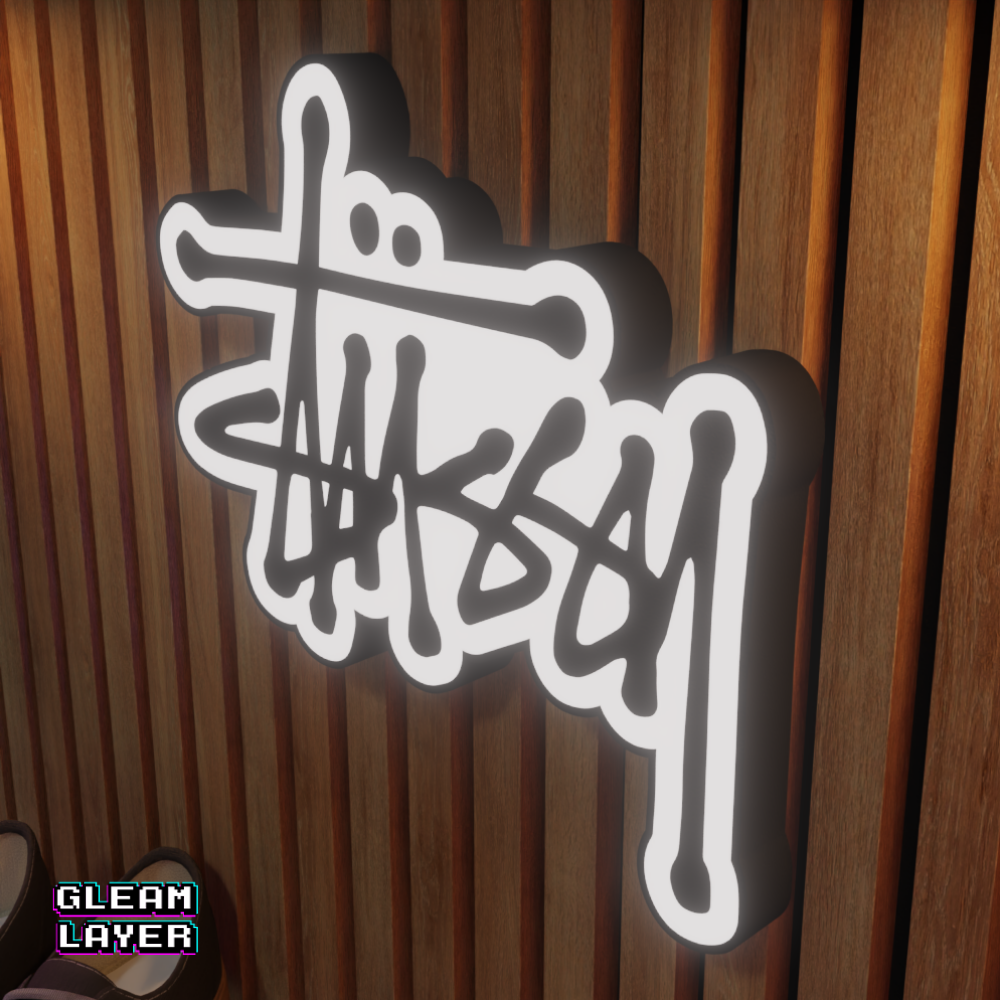 Stussy Led RGB Light Wall Sign