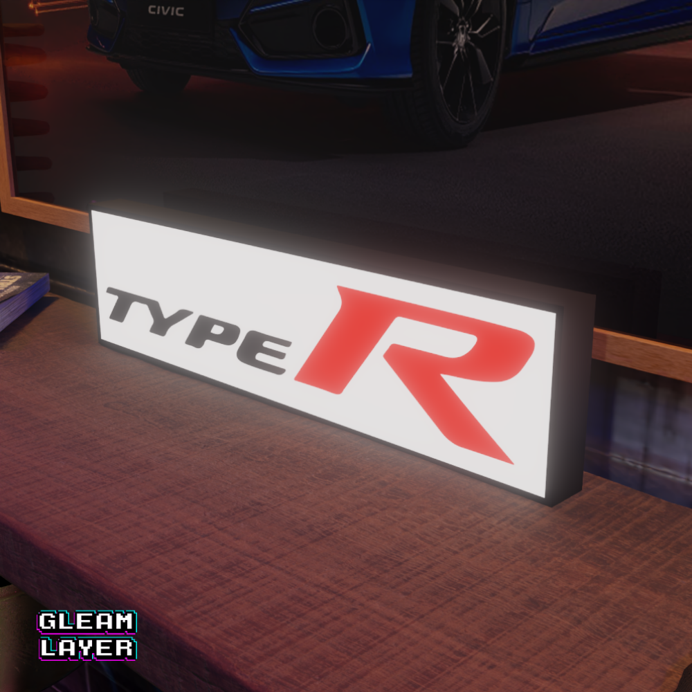 Honda Type R Logo Led RGB Light Sign