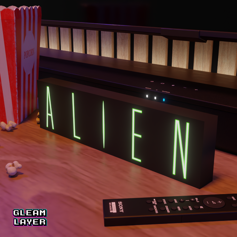 Alien Movie Led Light Sign