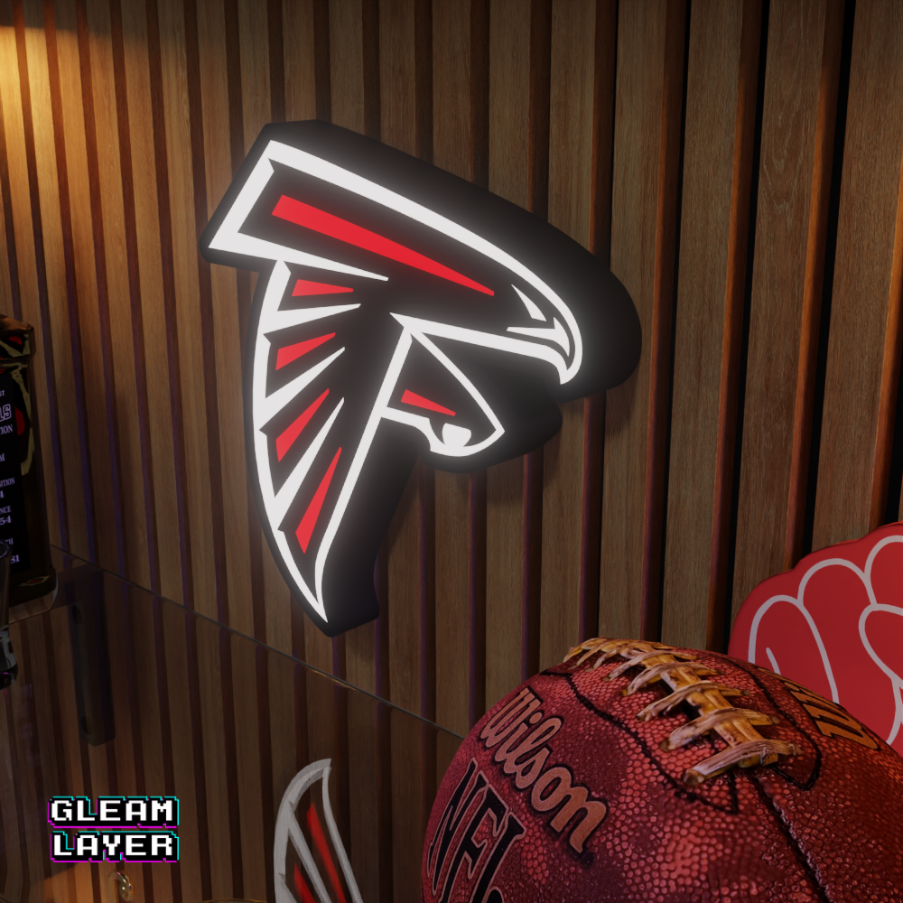 Atlanta Falcons Led Light Box NFC Team NFL National Football League Display Sign
