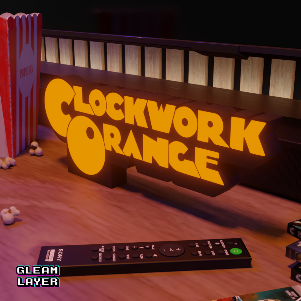 Clockwork Orange Movie Led Lightbox RGB Light Sign