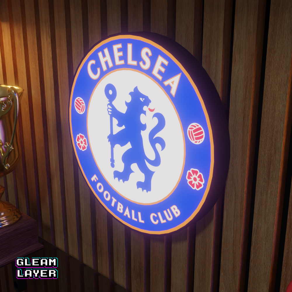 Chelsea FC Logo Led RGB Wall Display Light Sign