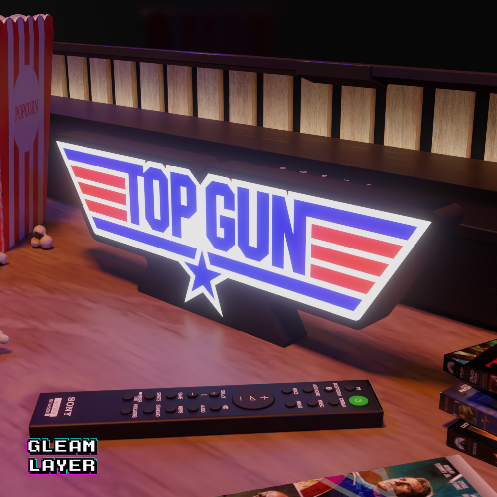 Top Gun Movie Led Light Sign