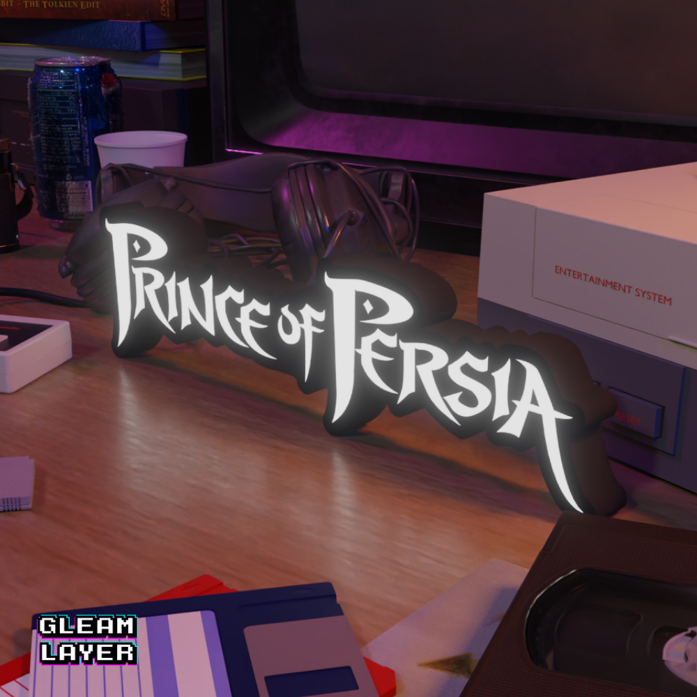 Prince of Persia Retro Gaming Lightbox Led Light Sign