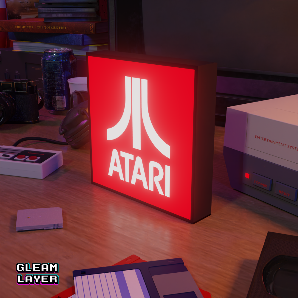 Atari Logo Led Gaming Light Sign