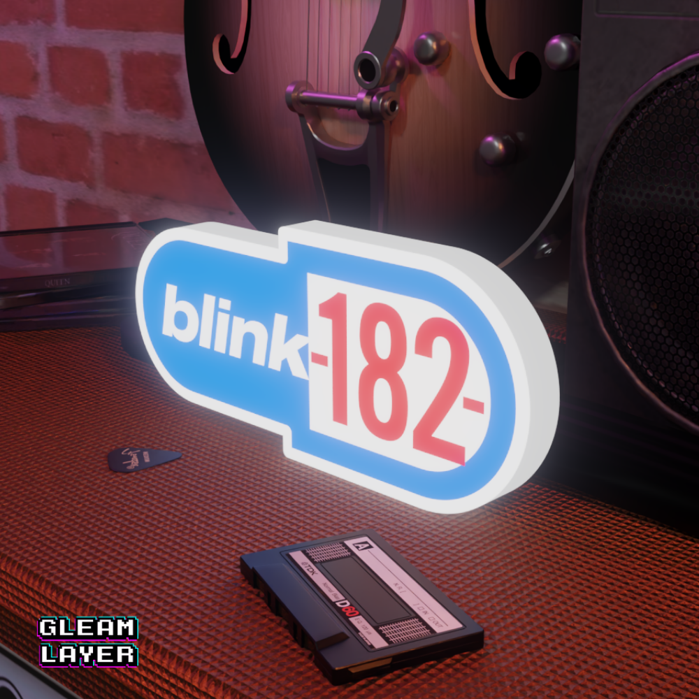 Blink 182 Old Logo Led RGB Light Sign
