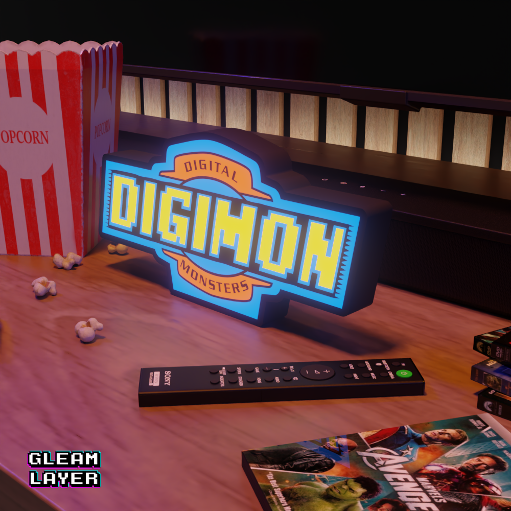 Digimon Led RGB Light Sign