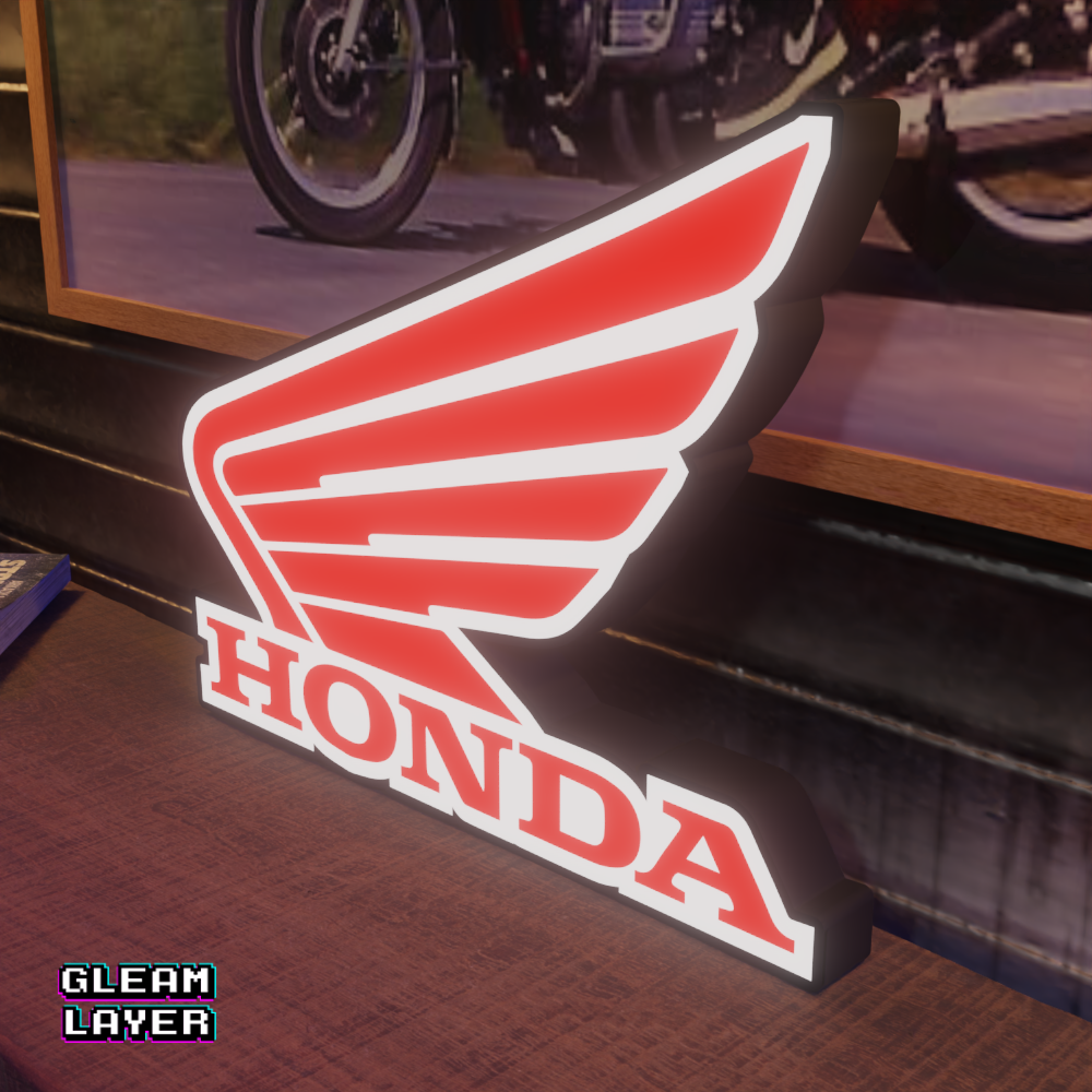 Honda Motorcycles Logo Led RGB Light Sign