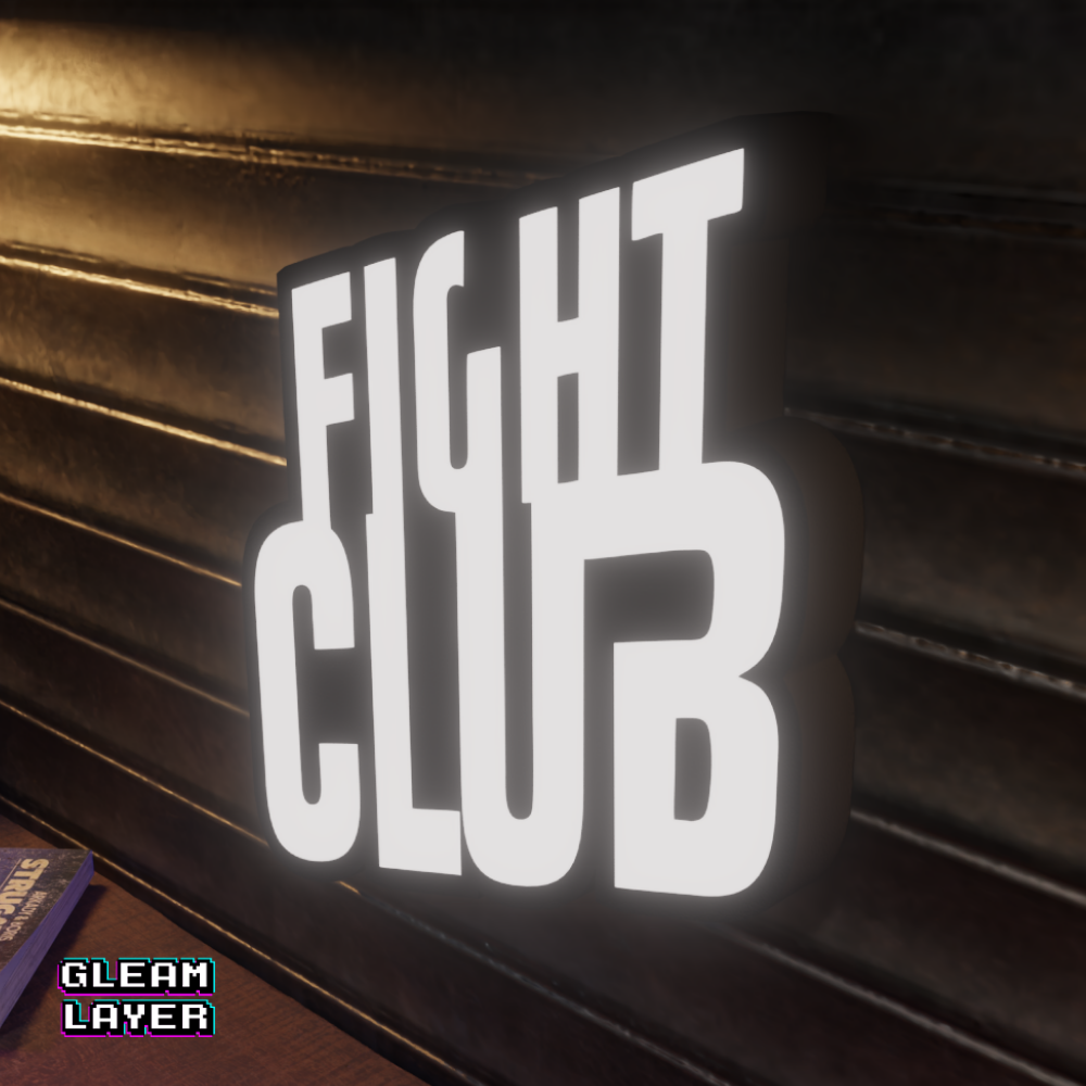 Fight Club Movie Led Wall Display Light Sign
