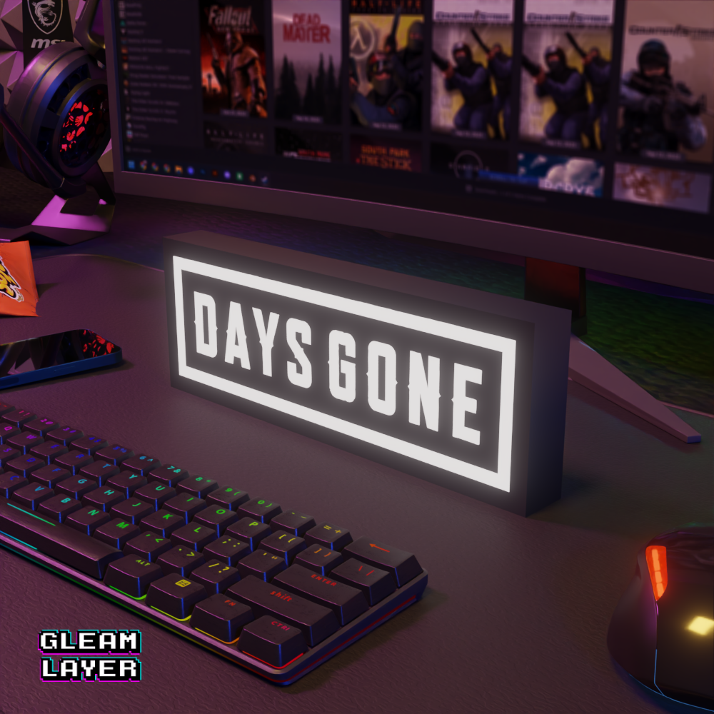 Days Gone Led Gaming Light Sign
