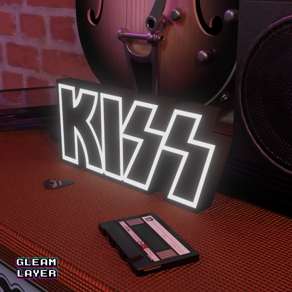 Kiss Band Logo Led RGB Light Sign