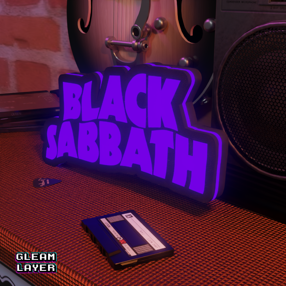 Black Sabbath Led RGB Light Sign